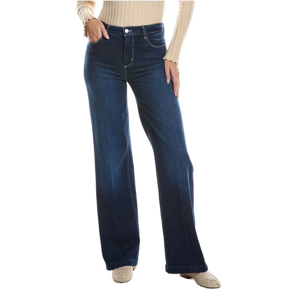 L’Agence Womens  Clayton High-Rise Wide Leg Jean